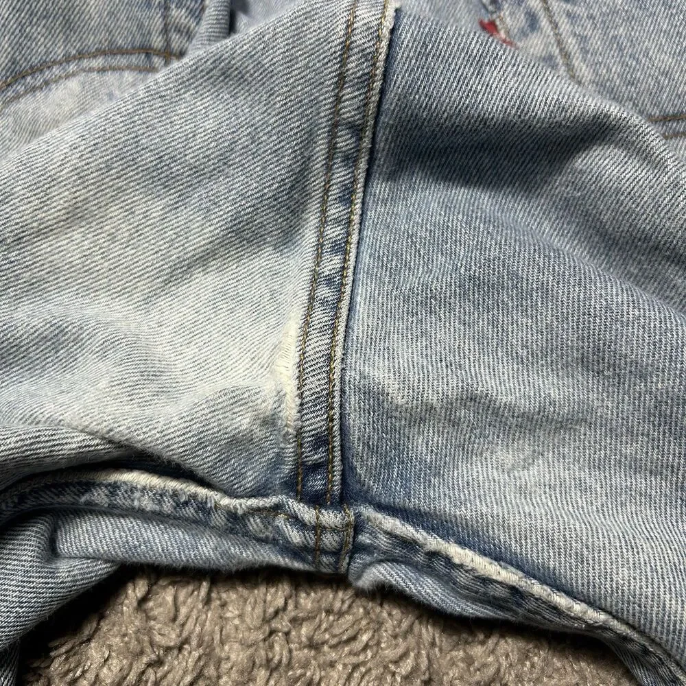 Levi’s 501 XX Light Wash Jeans Made In USA 33X32 Distressed